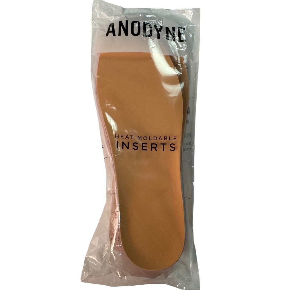 Anodyne Tri Lam Heat Moldable Inserts Orthotic Insoles Tan Pink NEW